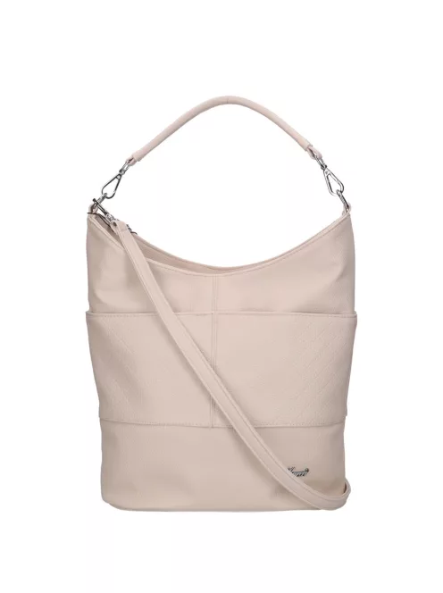 Karen D 207 bézs steppelt rostbőr női táska