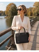 Karen D 444 fekete rostbőr női táska