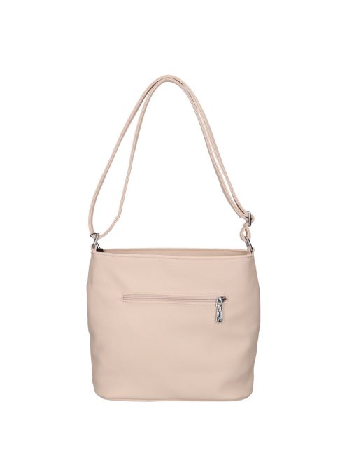 Karen D 325 bis bézs virág rostbőr táska