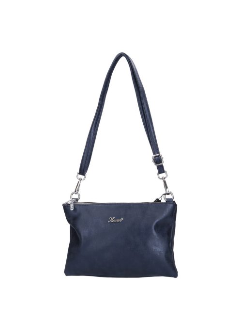 Karen N 151 kék rostbőr női válltáska