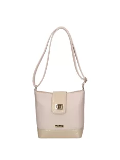 Karen 9437 bézs arany rostbőr táska