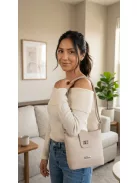 Karen rostbőr táska 9437 bézs virág