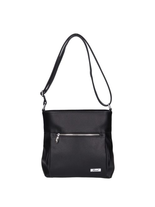 Karen 1607 fekete rostbőr női táska