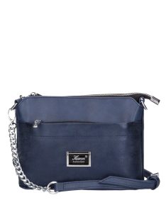 Karen 9358 kék rostbőr női válltáska