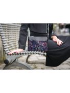 Karen 9358 kék rostbőr női válltáska