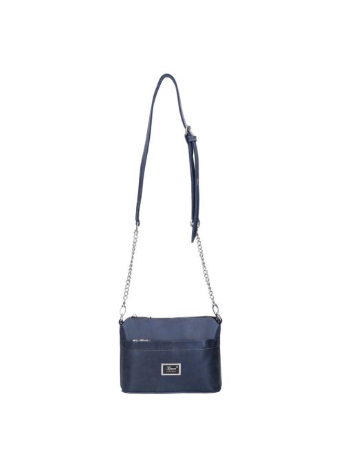 Karen 9358 kék rostbőr női válltáska