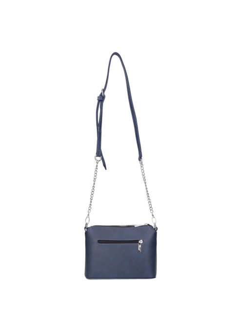 Karen 9358 kék rostbőr női válltáska