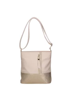 Karen N 157 bézs arany rostbőr táska