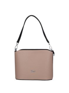 Karen S 087 drapp fekete rostbőr női táska