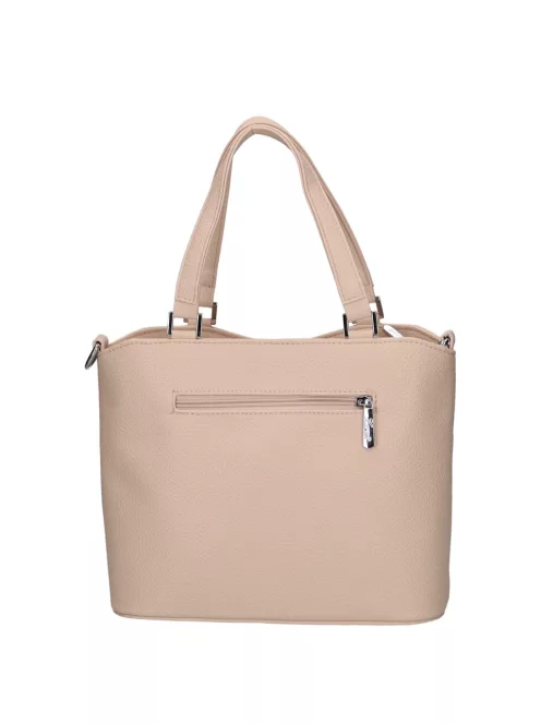 Karen D 565 bézs virág rostbőr női kézitáska