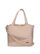 Karen D 565 bézs virág rostbőr női kézitáska