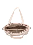 Karen D 565 bézs virág rostbőr női kézitáska