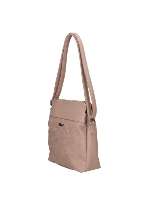 Karen D 214 drapp virág rostbőr táska