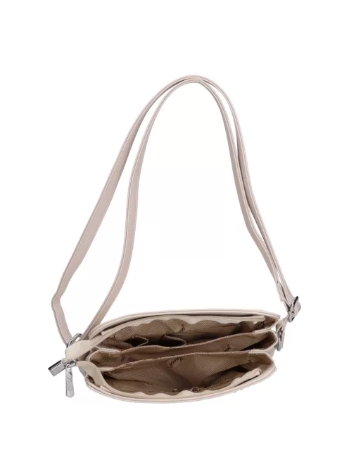 Karen D 214 drapp virág rostbőr táska