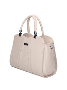 Karen D 341 bézs virág rostbőr táska