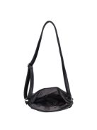 Karen 1651 fekete sima rostbőr női válltáska
