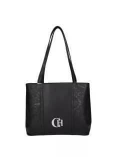 Chiara rostbőr táska M 893 bis fekete virág