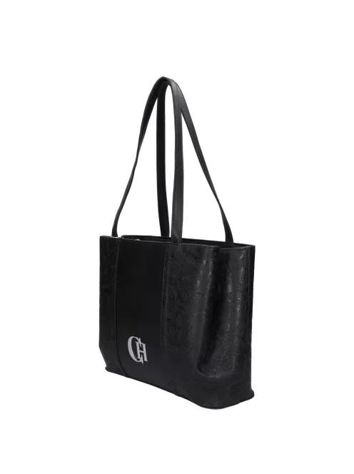 Chiara rostbőr táska M 893 bis fekete virág