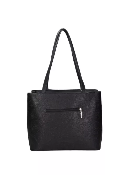 Chiara rostbőr táska M 893 bis fekete virág