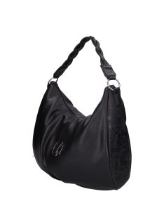 Chiara rostbőr táska I 5062 fekete virág