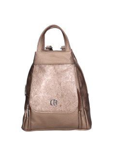 Chiara rostbőr táska K 7031 bronz virág