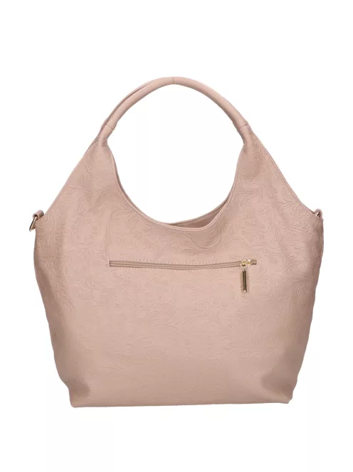 Chiara K 7045 drapp virág rostbőr táska