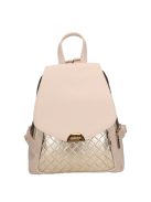 Chiara M 8033 bézs arany rostbőr táska