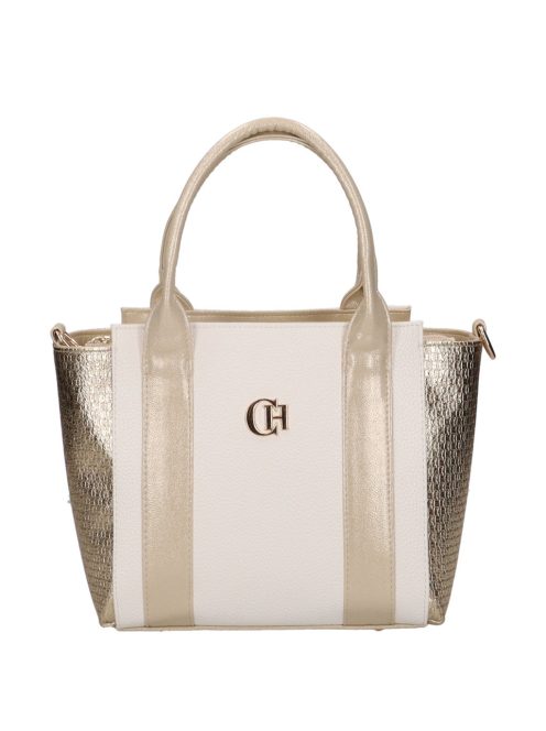 Chiara E 6000 fehér arany rostbőr táska