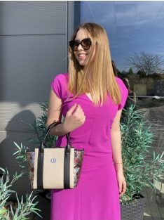 Chiara E 6000 fehér arany rostbőr táska