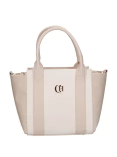 Chiara E 6000 bézs YU fehér rostbőr táska