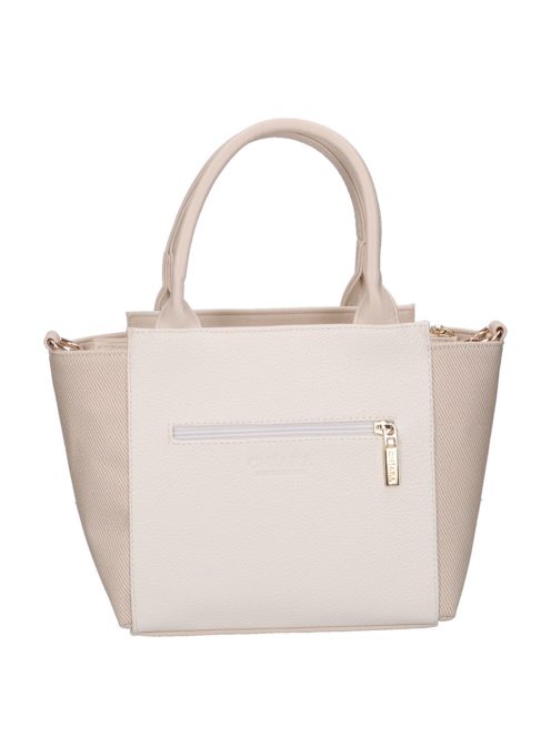 Chiara E 6000 bézs YU fehér rostbőr táska