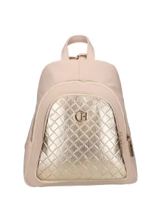 Chiara M 8033 bis bézs arany rostbőr táska