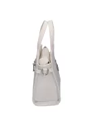 Chiara K 7038 ezüst fehér rostbőr táska