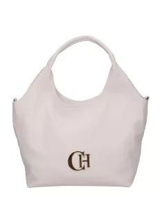 Chiara K 7045 fehér rostbőr női táska