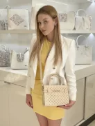 Chiara K 7038 bézs arany rostbőr női táska