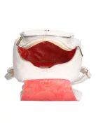Chiara M 8033 fehér ezüst rostbőr női táska