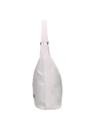 Chiara L 354 fehér ezüst  rostbőr női táska