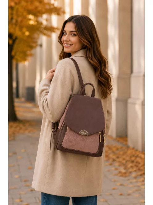 Chiara M 8033 barna rostbőr női táska