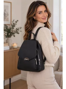 Chiara M 8033 fekete rostbőr női táska