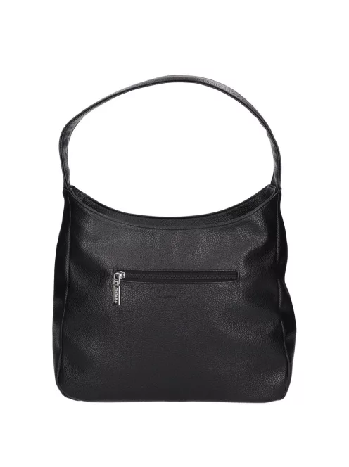 Chiara M 8035 fekete velúr rostbőr női válltáska