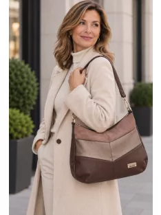 Chiara I 5079 barna bronz rostbőr női válltáska
