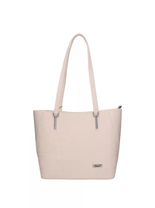 Karen 2418 bézs virág rostbőr táska