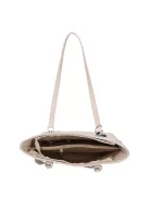 Karen 2418 bézs virág rostbőr táska