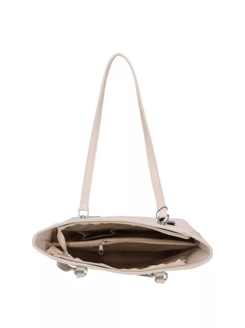 Karen 2418 bézs virág rostbőr táska