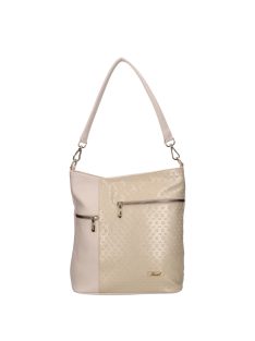 Karen 9489 bézs arany rostbőr táska