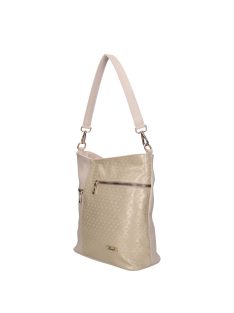 Karen 9489 bézs arany rostbőr táska