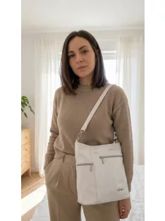 Karen 9489 bézs arany rostbőr táska