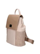 Karen rostbőr táska bézs oldalt virágos