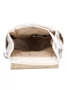 Karen rostbőr táska bézs oldalt virágos