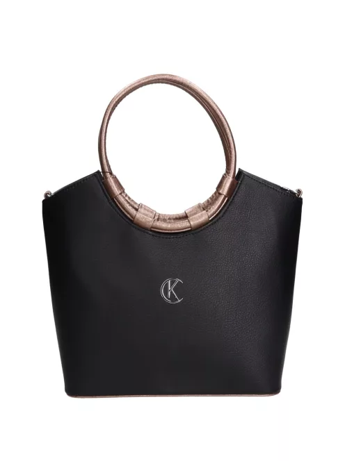 Karen 1722 fekete bronz rostbőr női táska